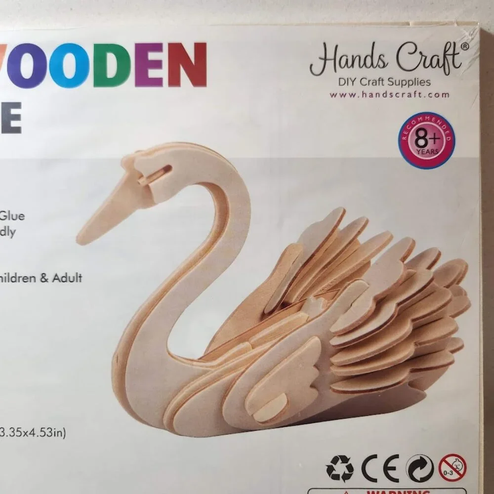 NEW 3D Puzzle SWAN Bird Figure STEM KIT CRAFT Project Science Lab